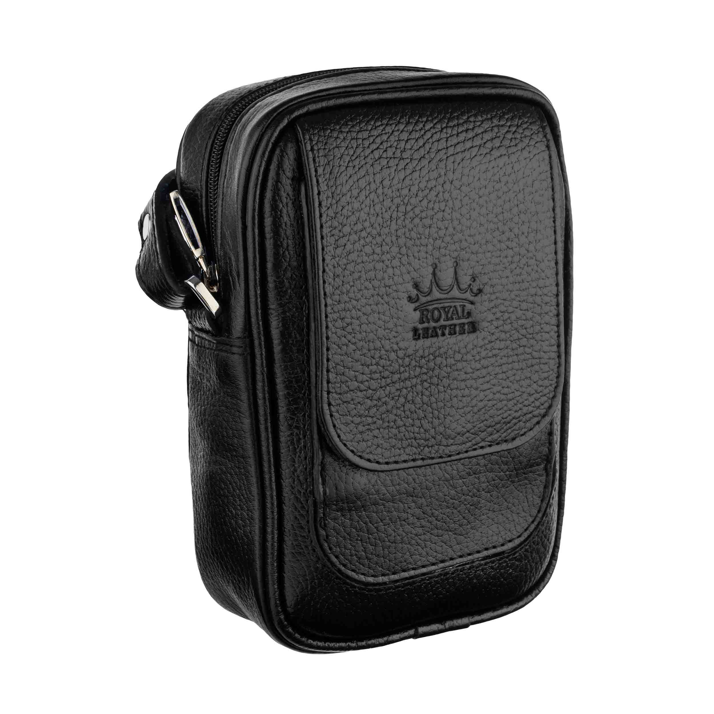 _DSC0997 کیف دوشی مردانه رویال چرم کد W76 - Image 1