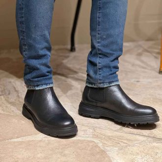 نیم بوت مردانه رویال چرم کد MF534